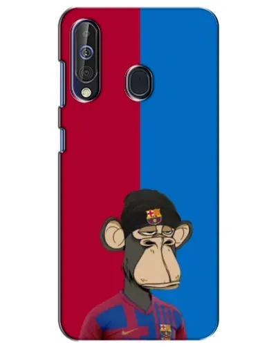 Чехол для Samsung Galaxy A60 2019 (A605F) с картинкой «Bored Ape — фанат Барсы»