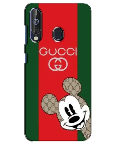 Чехол для Samsung Galaxy A60 2019 (A605F) с картинкой «Gucci — полосы и Микки»