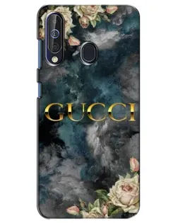 Чехол для Samsung Galaxy A60 2019 (A605F) с картинкой «Абстрактные цветы Gucci» Чехол для Samsung Galaxy A60 2019 (A605F) с картинкой «Абстрактные цветы Gucci»