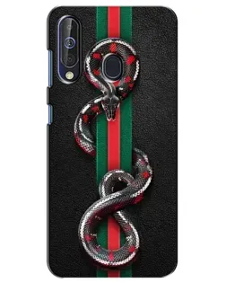 Чехол для Samsung Galaxy A60 2019 (A605F) с картинкой «Gucci — змея на полосе» Чехол для Samsung Galaxy A60 2019 (A605F) с картинкой «Gucci — змея на полосе»