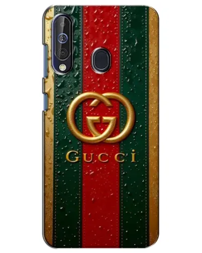 Чехол для Samsung Galaxy A60 2019 (A605F) с картинкой «Gucci — фирменная полоса и золото» Чехол для Samsung Galaxy A60 2019 (A605F) с картинкой «Gucci — фирменная полоса и золото»