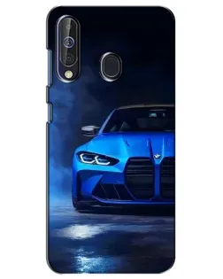 Чехол для Samsung Galaxy A60 2019 (A605F) с картинкой «Голубая BMW M4»