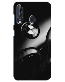Чехол для Samsung Galaxy A60 2019 (A605F) с картинкой «Эмблема BMW — макро»