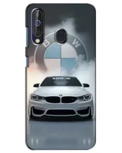 Чехол для Samsung Galaxy A60 2019 (A605F) с картинкой «BMW в белом дыму»
