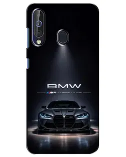 Чехол для Samsung Galaxy A60 2019 (A605F) с картинкой «BMW сквозь ночной город»