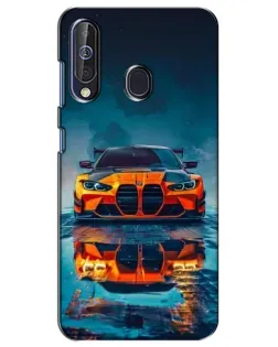 Чехол для Samsung Galaxy A60 2019 (A605F) с картинкой «BMW — золотая эмблема»
