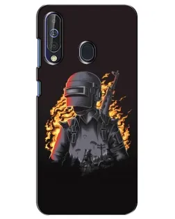 Чехол для Samsung Galaxy A60 2019 (A605F) с картинкой «PUBG — огненный силуэт» Чехол для Samsung Galaxy A60 2019 (A605F) с картинкой «PUBG — огненный силуэт»