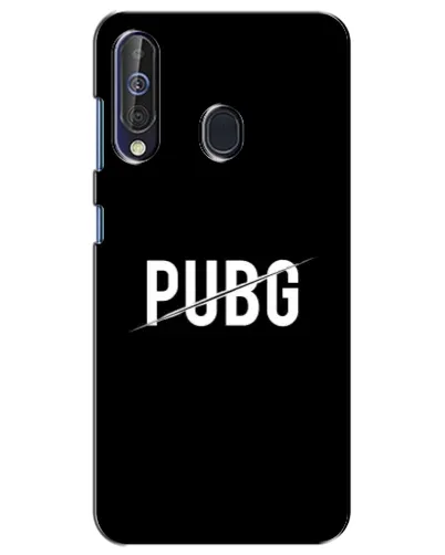 Чехол для Samsung Galaxy A60 2019 (A605F) с картинкой «PUBG — белый логотип»