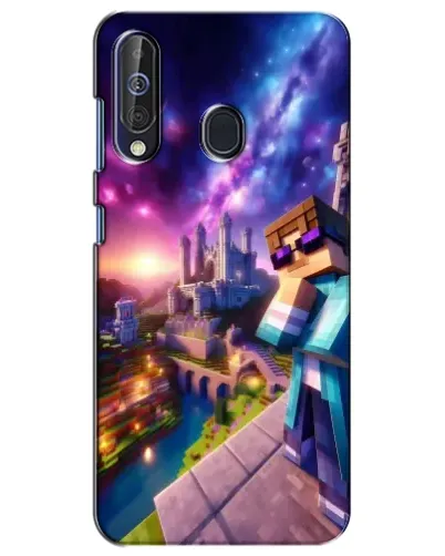 Чехол для Samsung Galaxy A60 2019 (A605F) с картинкой «Стив и космос» Чехол для Samsung Galaxy A60 2019 (A605F) с картинкой «Стив и космос»