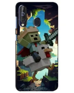 Чохол для Samsung Galaxy A60 2019 (A605F) з картинкою «Стів та гусь» Чохол для Samsung Galaxy A60 2019 (A605F) з картинкою «Стів та гусь»