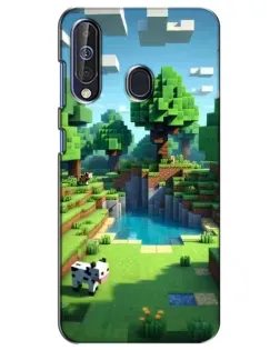 Чехол для Samsung Galaxy A60 2019 (A605F) с картинкой «Minecraft летний день»