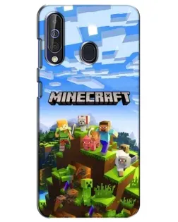 Чехол для Samsung Galaxy A60 2019 (A605F) с картинкой «Minecraft классический мир»