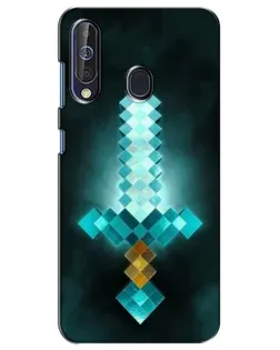 Чехол для Samsung Galaxy A60 2019 (A605F) с картинкой «Алмазный меч неон»