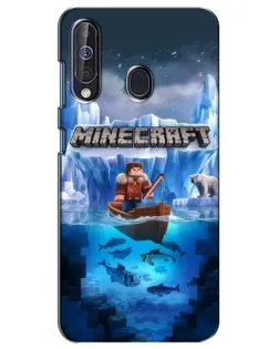 Чехол для Samsung Galaxy A60 2019 (A605F) с картинкой «Minecraft ледяной мир»