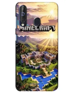 Чехол для Samsung Galaxy A60 2019 (A605F) с картинкой «Minecraft панорама»