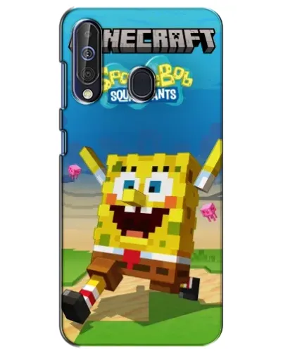 Чехол для Samsung Galaxy A60 2019 (A605F) с картинкой «Губка Боб Minecraft» Чехол для Samsung Galaxy A60 2019 (A605F) с картинкой «Губка Боб Minecraft»