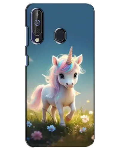 Чехол для Samsung Galaxy A60 2019 (A605F) с картинкой «Единорог на поляне»