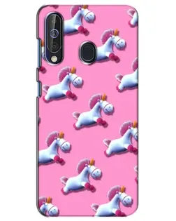 Чехол для Samsung Galaxy A60 2019 (A605F) с картинкой «Единороги на розовом»