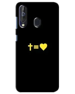 Чехол для Samsung Galaxy A60 2019 (A605F) с картинкой «Сердце и Крест»