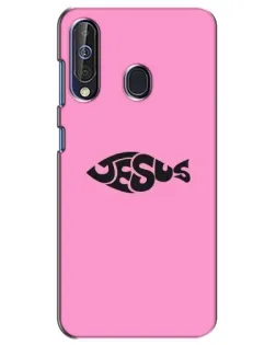 Чехол для Samsung Galaxy A60 2019 (A605F) с картинкой «Розовый символ  Jesus»