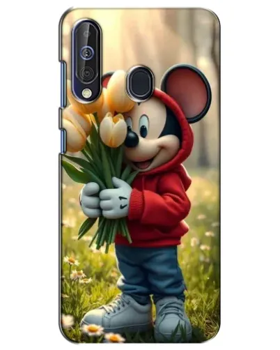 Чехол для Samsung Galaxy A60 2019 (A605F) с картинкой «Микки с тюльпанами» Чехол для Samsung Galaxy A60 2019 (A605F) с картинкой «Микки с тюльпанами»