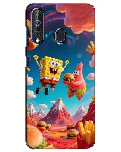 Чехол для Samsung Galaxy A60 2019 (A605F) с картинкой «Космический фастфуд»