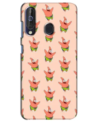 Чехол для Samsung Galaxy A60 2019 (A605F) с картинкой «Патрик Стар паттерн»