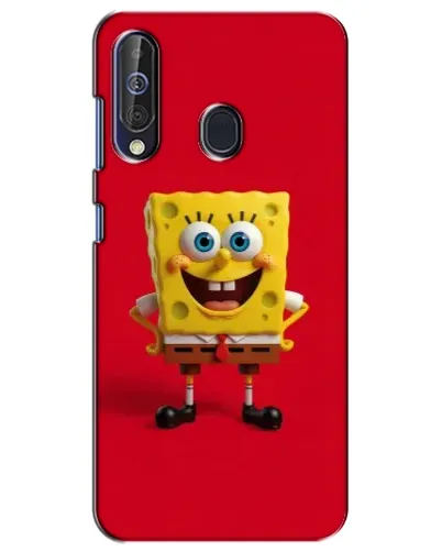 Чехол для Samsung Galaxy A60 2019 (A605F) с картинкой «Спанч Боб на красном»