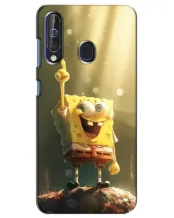 Чехол для Samsung Galaxy A60 2019 (A605F) с картинкой «Сияющий Спанч Боб»