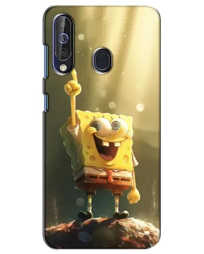 Чехол для Samsung Galaxy A60 2019 (A605F) с картинкой «Сияющий Спанч Боб»