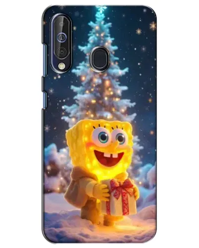 Чехол для Samsung Galaxy A60 2019 (A605F) с картинкой «Рождественский Спанч Боб»
