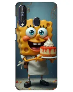 Чехол для Samsung Galaxy A60 2019 (A605F) с картинкой «Повар Спанч Боб»