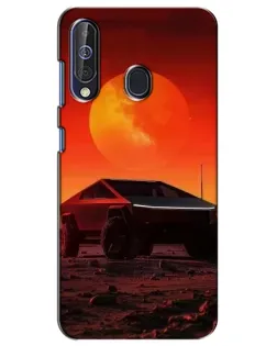 Чехол для Samsung Galaxy A60 2019 (A605F) с картинкой «Cybertruck на Марсе»
