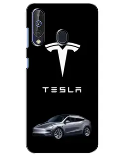 Чехол для Samsung Galaxy A60 2019 (A605F) с картинкой «Tesla Model Y»