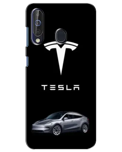 Чехол для Samsung Galaxy A60 2019 (A605F) с картинкой «Tesla Model Y»