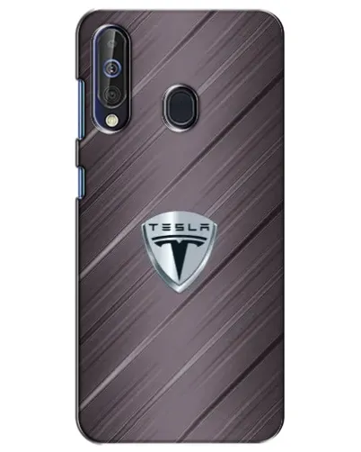 Чехол для Samsung Galaxy A60 2019 (A605F) с картинкой «Металлическая текстура Tesla»