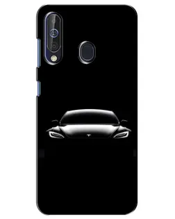 Чехол для Samsung Galaxy A60 2019 (A605F) с картинкой «Фары Tesla Night»
