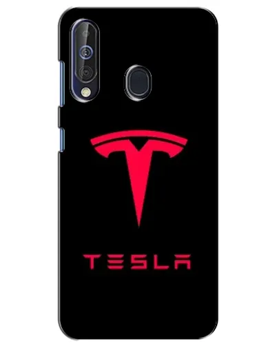 Чехол для Samsung Galaxy A60 2019 (A605F) с картинкой «Tesla Red Logo»