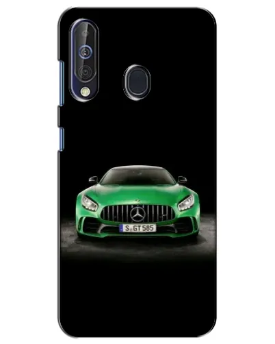 Чехол для Samsung Galaxy A60 2019 (A605F) с картинкой «Mercedes — неоновый лого»
