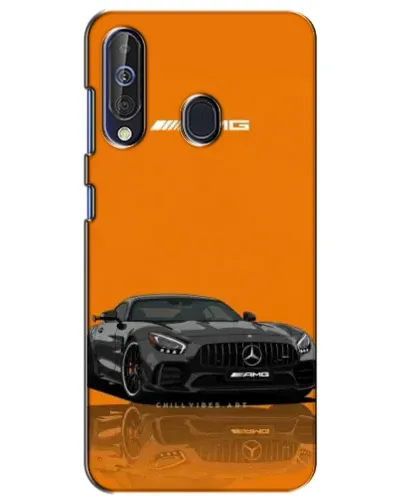 Чехол для Samsung Galaxy A60 2019 (A605F) с картинкой «Оранжевый Mercedes AMG»