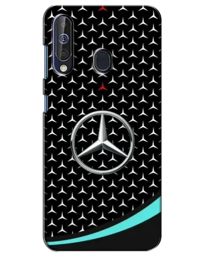 Чехол для Samsung Galaxy A60 2019 (A605F) с картинкой «Mercedes — бирюзовый акцент»
