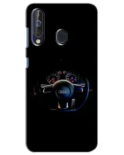Чохол для Samsung Galaxy A60 2019 (A605F) з картинкою «Салон Audi — кермо»