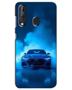 Чехол для Samsung Galaxy A60 2019 (A605F) с картинкой «Audi — голубая энергия»