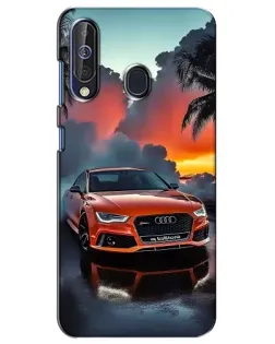 Чехол для Samsung Galaxy A60 2019 (A605F) с картинкой «Audi — закат»