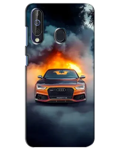 Чехол для Samsung Galaxy A60 2019 (A605F) с картинкой «Audi в огненном дыму» Чехол для Samsung Galaxy A60 2019 (A605F) с картинкой «Audi в огненном дыму»