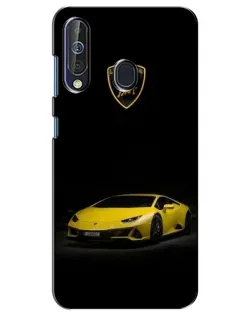 Чехол для Samsung Galaxy A60 2019 (A605F) с картинкой «Lamborghini желтый акцент»