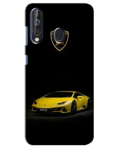 Чехол для Samsung Galaxy A60 2019 (A605F) с картинкой «Lamborghini желтый акцент»