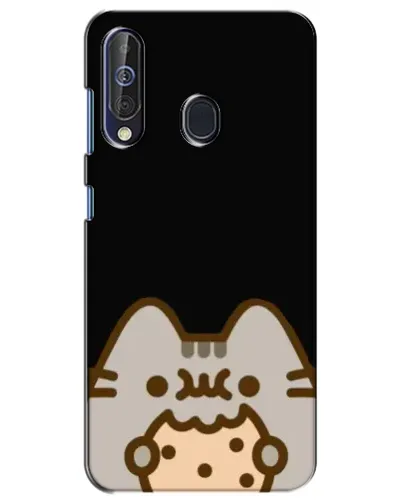 Чехол для Samsung Galaxy A60 2019 (A605F) с картинкой «Пушин на черном»