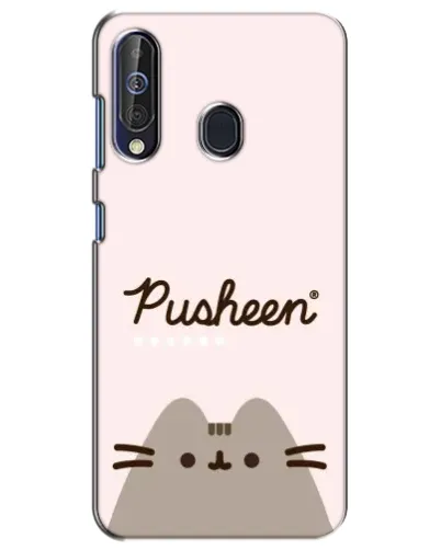 Чехол для Samsung Galaxy A60 2019 (A605F) с картинкой «Pusheen логотип»