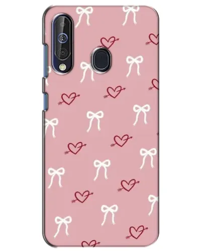Чехол для Samsung Galaxy A60 2019 (A605F) с картинкой «Сердца и банты»